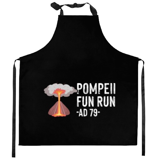 Pompeii Fun Run Italian Volcano Geeks Kitchen Aprons