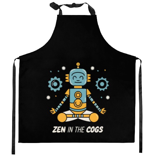 Yoga Robot: Zen in the Cogs Kitchen Aprons