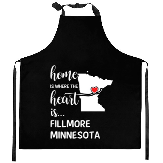 Fillmore County Minnesota Is Where My Heart Is Kitchen Aprons