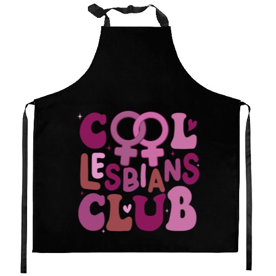 Cool Lesbians Club Kitchen Aprons