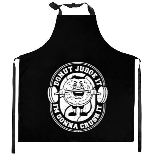 Fitness Donut Funny Donut Gym Kitchen Aprons