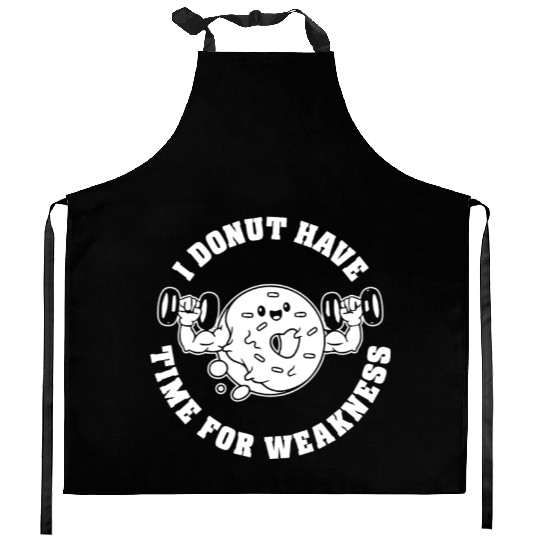 Fitness Donut Funny Donut Gym Kitchen Aprons