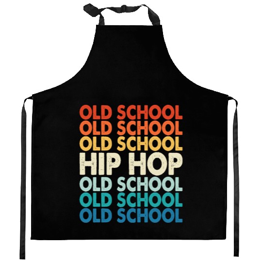 Old school hiphop Music Mixtape Kitchen Aprons