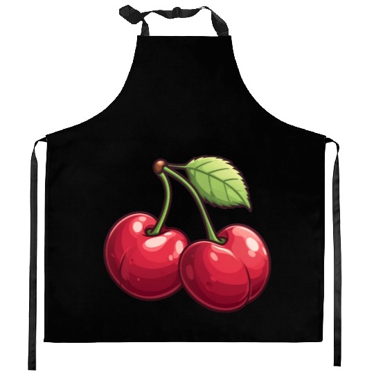Playful Cherry Kitchen Aprons