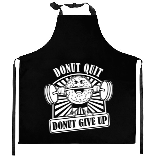 Fitness Donut Funny Donut Gym Kitchen Aprons
