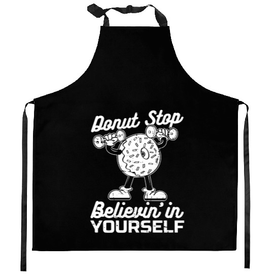 Fitness Donut Funny Donut Gym Kitchen Aprons