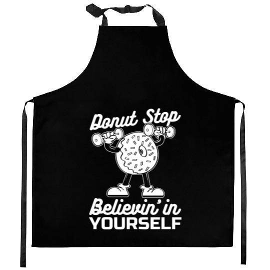 Fitness Donut Funny Donut Gym Kitchen Aprons