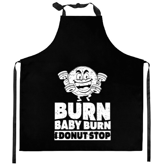 Fitness Donut Funny Donut Gym Kitchen Aprons
