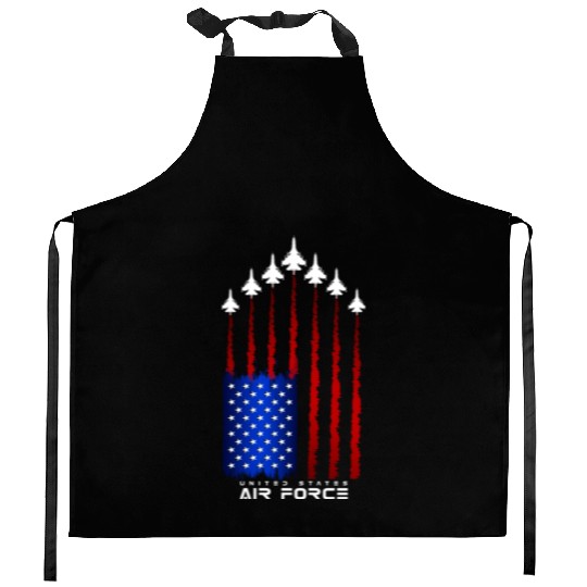 Air Force US Veterans 4th of July Kitchen Aprons American