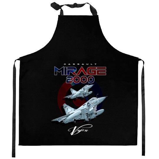 Dassault Mirage 2000 French Vintage Multi-Role Fig Kitchen Aprons