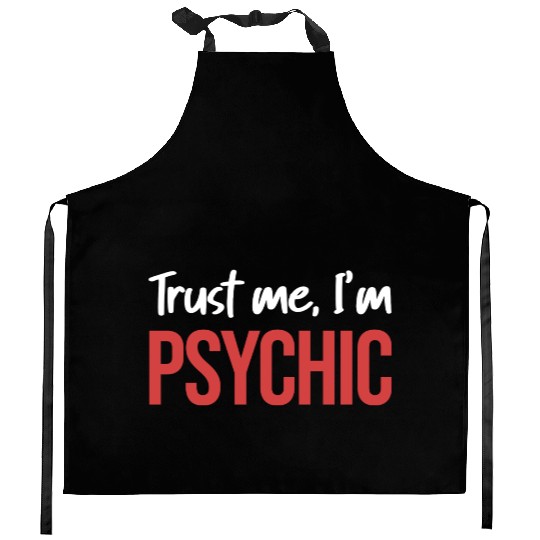 Trust Me, I'm Psychic Celestial Card Decks Kitchen Aprons