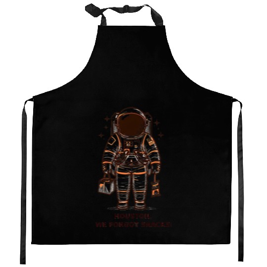 Houston, We Forgot Snacks! Kitchen Aprons