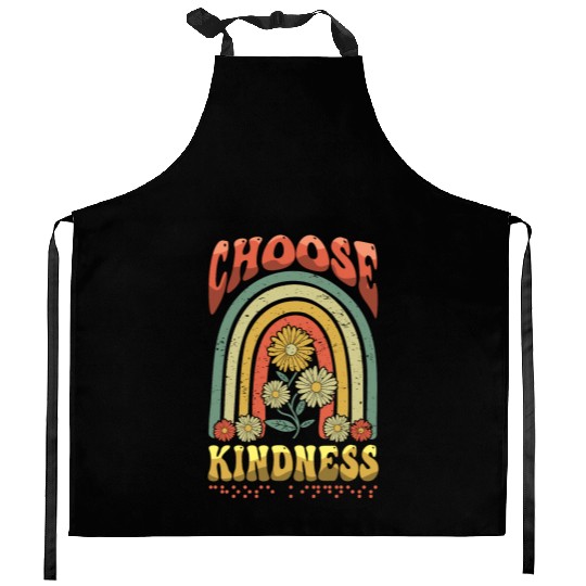 Choose Kindness Braille Alphabet Braille Retro Kitchen Aprons