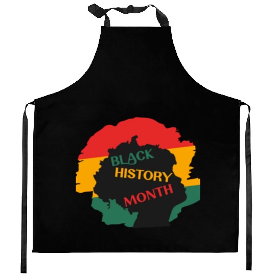 Black history month. African American woman Kitchen Aprons