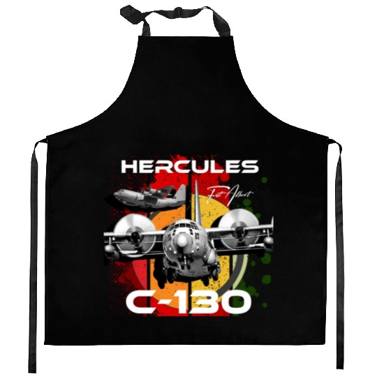 C-130 Hercules Military Aircraft Kitchen Aprons