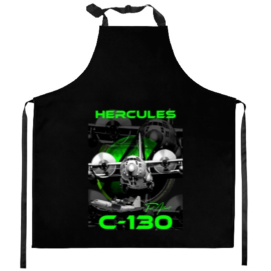 C-130 Hercules Military Aircraft Kitchen Aprons