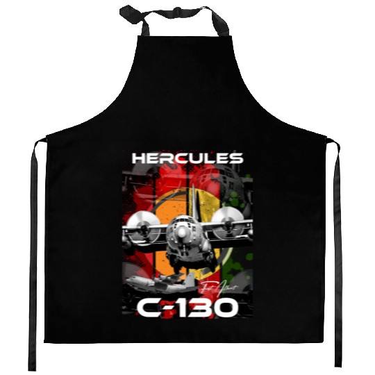 C-130 Hercules Military Aircraft Kitchen Aprons