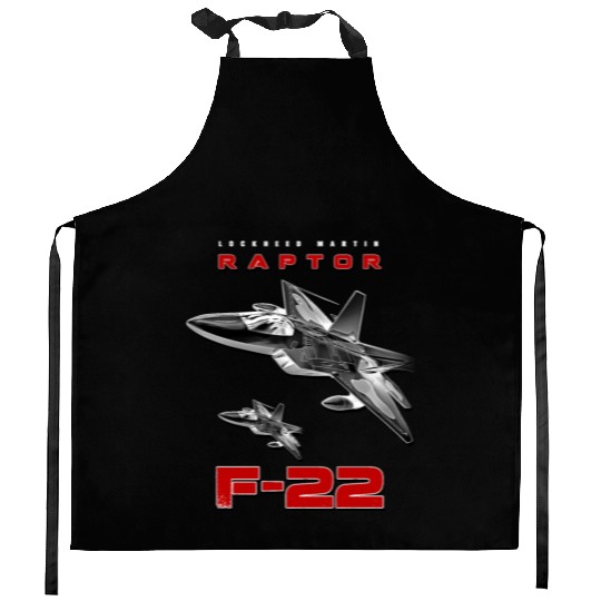 F-22 Raptor Fighterjet Us Air Force Warbird Kitchen Aprons