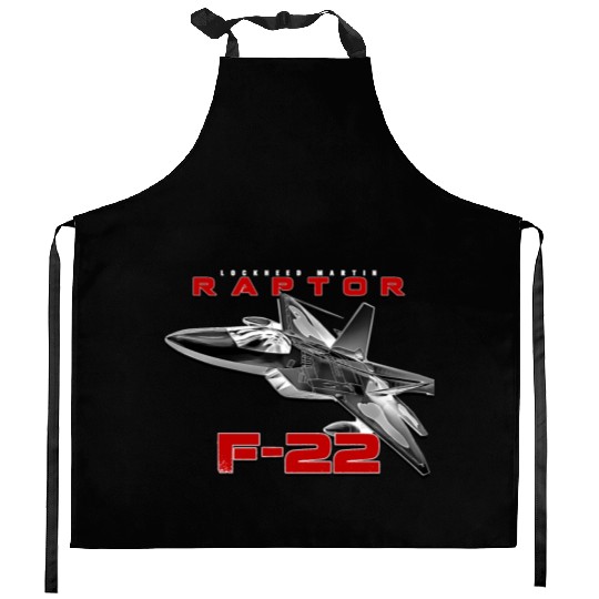 F-22 Raptor Fighterjet Us Air Force Warbird Kitchen Aprons