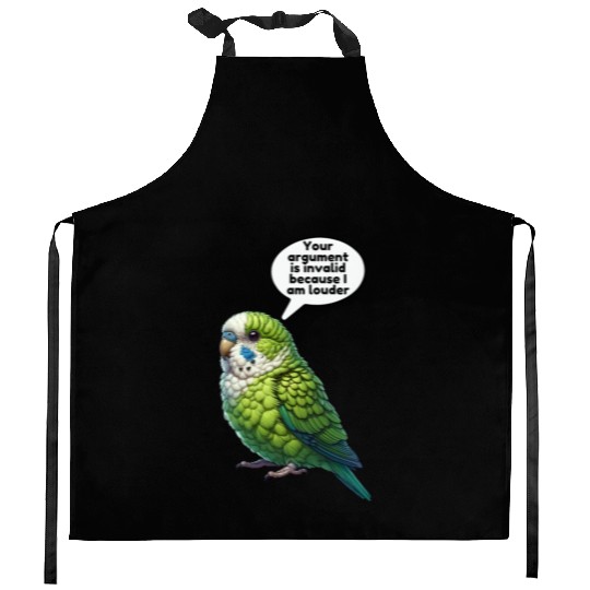 Cute Dachshund playing Guitar Kitchen Aprons