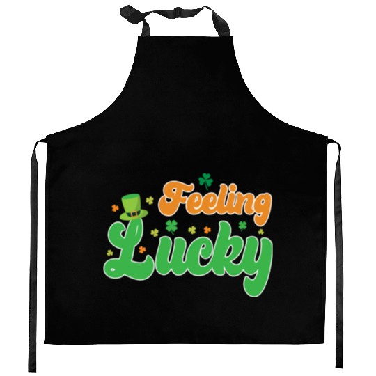 Feeling Lucky St. Patrick's Day Kitchen Aprons