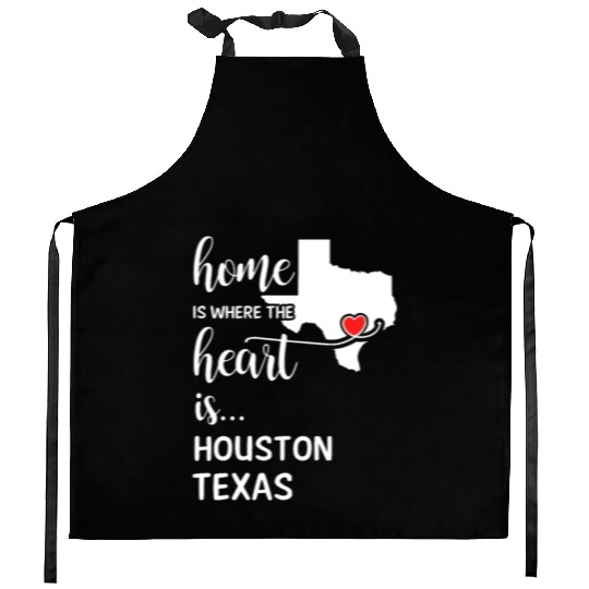 Houston County Texas Is Where My Heart Is Gift Kitchen Aprons