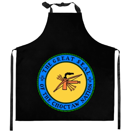The Great Seal of Choctaw Nation of Oklahoma Kitchen Aprons