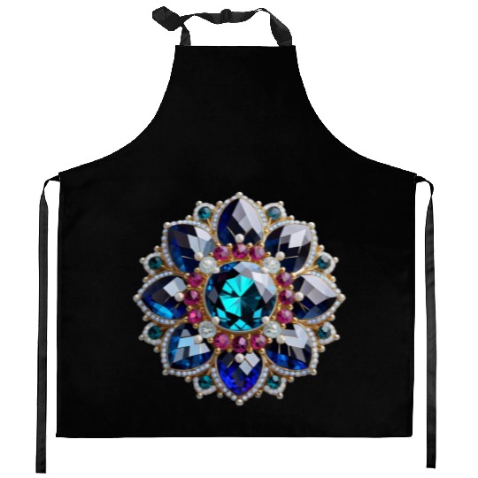 Gorgeous Gemstone Brooch: A Radiant Statement Piec Kitchen Aprons