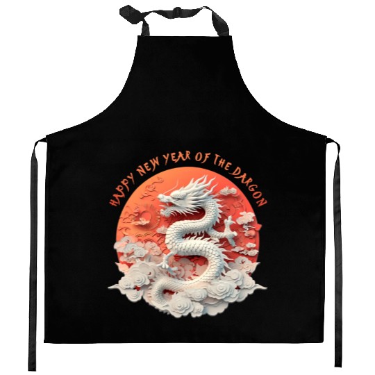 Fantasy Dragon: Happy New Year of the Dragon! Kitchen Aprons
