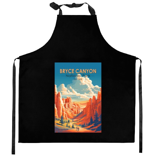 Bryce Canyon National Park Travel Art Vintage Kitchen Aprons