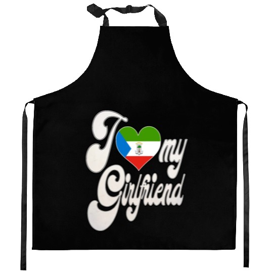 EGI Love My Equatorial Guinean Girlfriend Kitchen Aprons