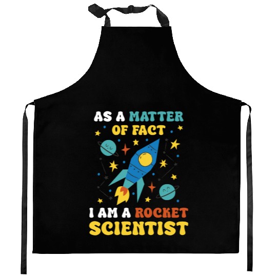 AS A Matter Of Fact I Am A Rocket Scientist Kitchen Aprons