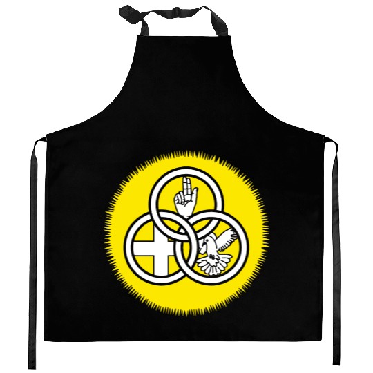 God Trinity Sunday Father Son Holy Spirit Kitchen Aprons