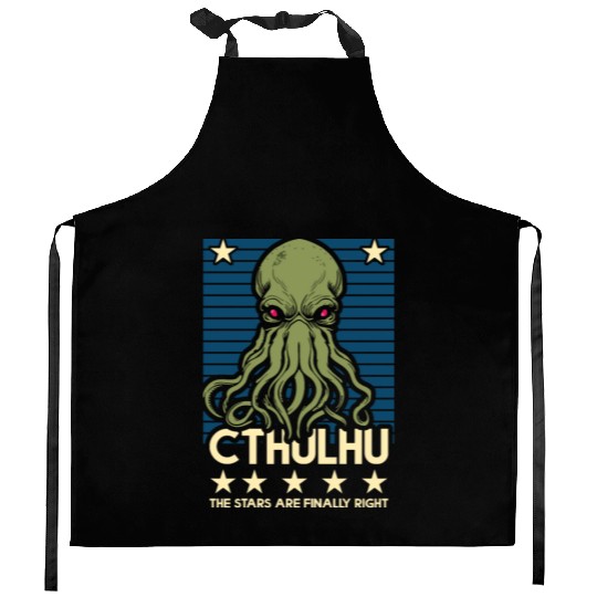Cthulhu 1Cthulhu! The Stars are finally right! Kitchen Aprons