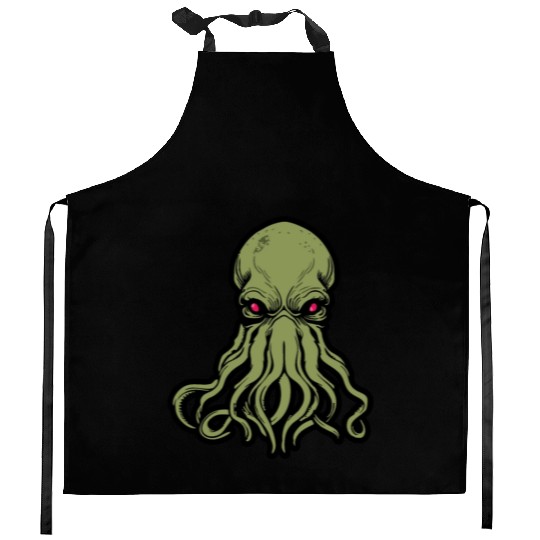 Cthulhu! The Stars are finally right! Kitchen Aprons