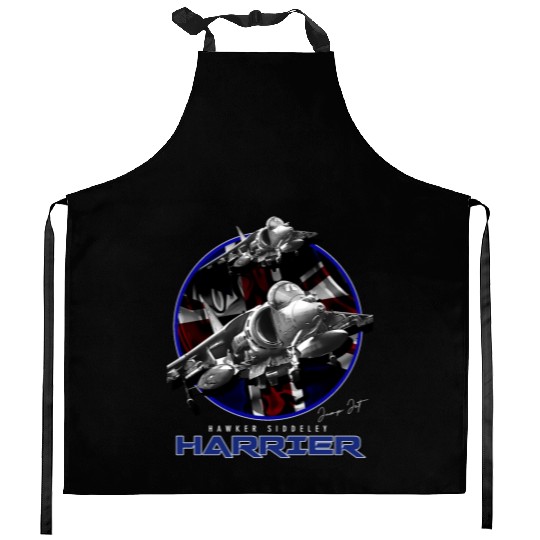 Harrier Jump Jet Royal Air Force Fighterjet Kitchen Aprons