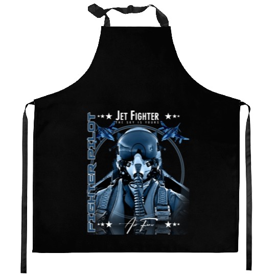 Fighter Pilot Helmet Air Force F4 Phantom Kitchen Aprons