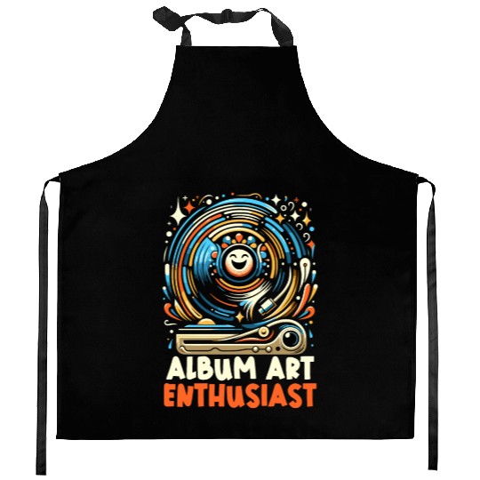 Vinyl Records LP Collector Record Lover Audiophile Kitchen Aprons