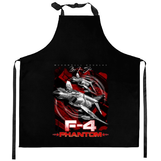 F-4 Phantom Us Air Force Fighter jet Kitchen Aprons