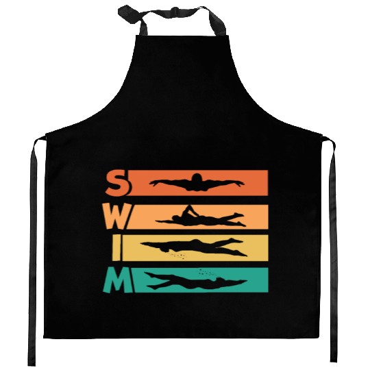 Keep On Swimming Swim Swimmers Swim Meme Kitchen Aprons