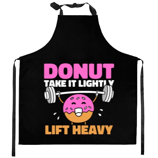 Fitness Donut Donut Gym Kitchen Aprons