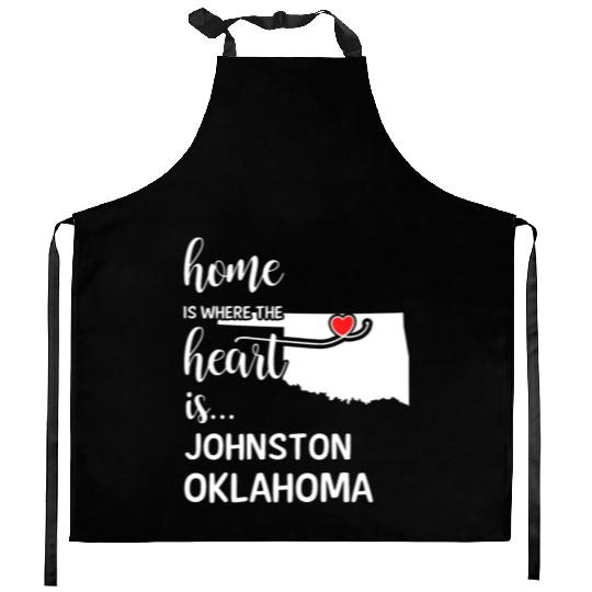 Johnston County Oklahoma Is Where My Heart Is Gift Kitchen Aprons