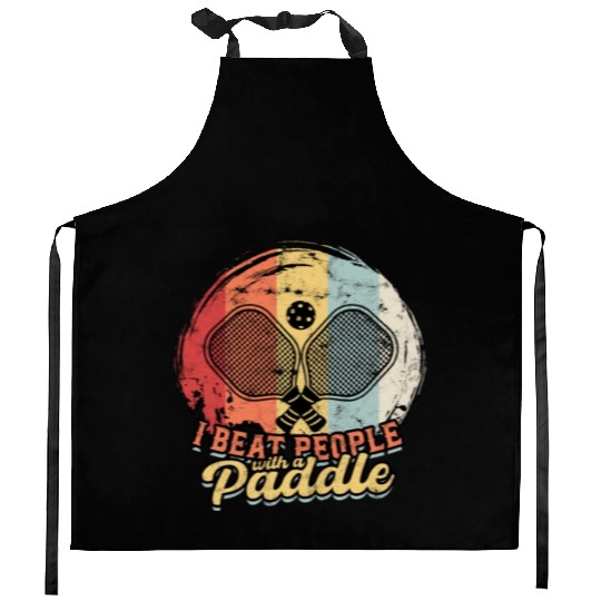 I BEAT PEOPLE WITH A PADDLE - Competition Kitchen Aprons