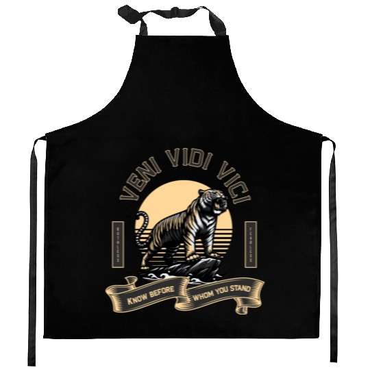 Veni Vidi Vici Wild Tiger Kitchen Aprons