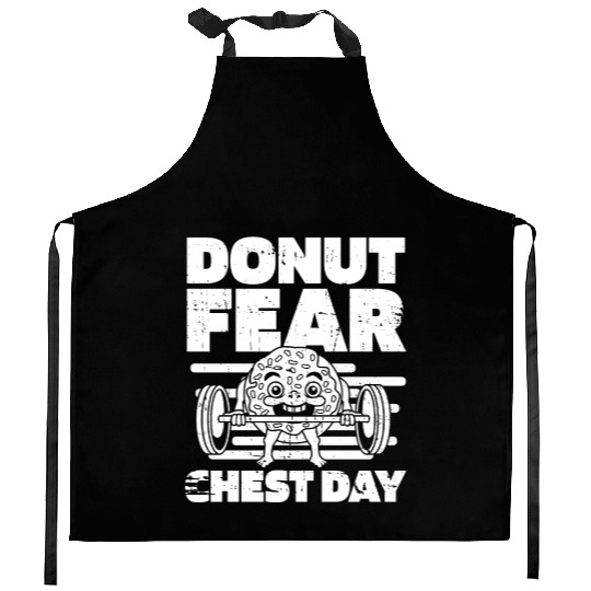 Fitness Donut Funny Donut Gym Kitchen Aprons
