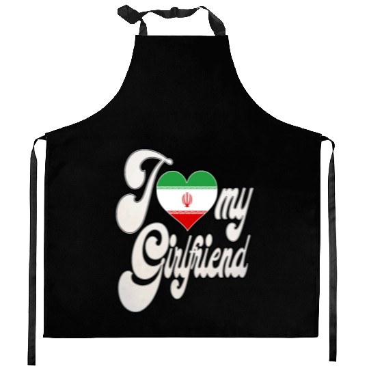 IranI Love My Iranian Girlfriend Kitchen Aprons