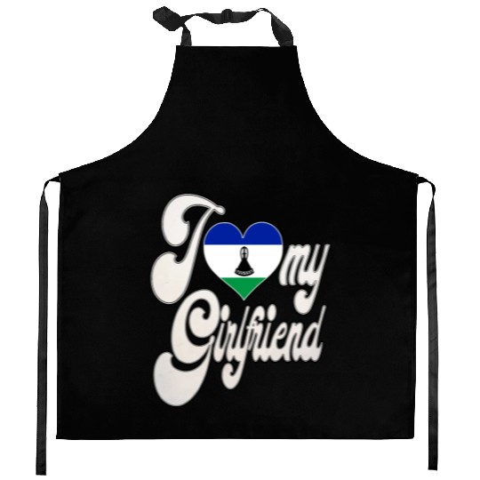 LesothoI Love My Basotho Girlfriend Kitchen Aprons