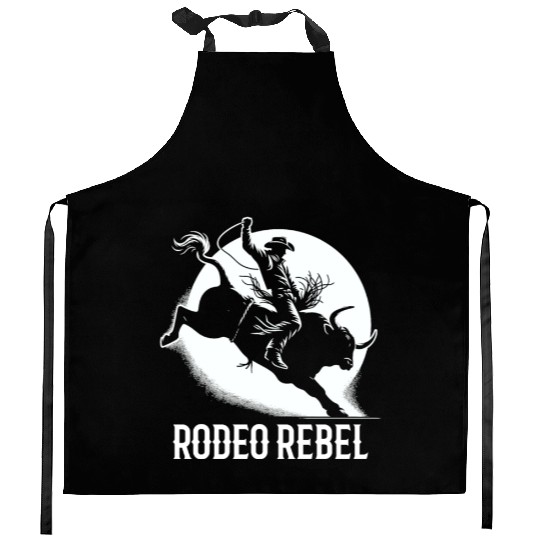 Rodeo Bull Riding Livestock Show Farmer Cattle Kitchen Aprons