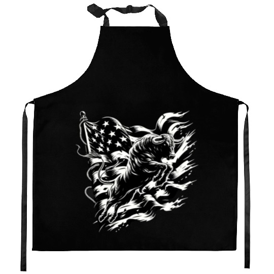 Rodeo Bull Riding Livestock Show Farmer Cattle Kitchen Aprons