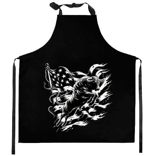 Rodeo Bull Riding Livestock Show Farmer Cattle Kitchen Aprons